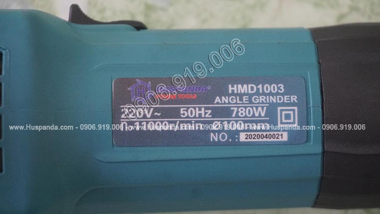 Thông số kỹ thuật của máy mài góc Huspanda HMD 1003