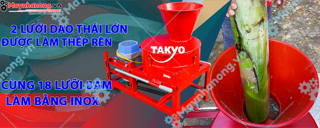 máy băm thái chuối đa năng takyo tk3000