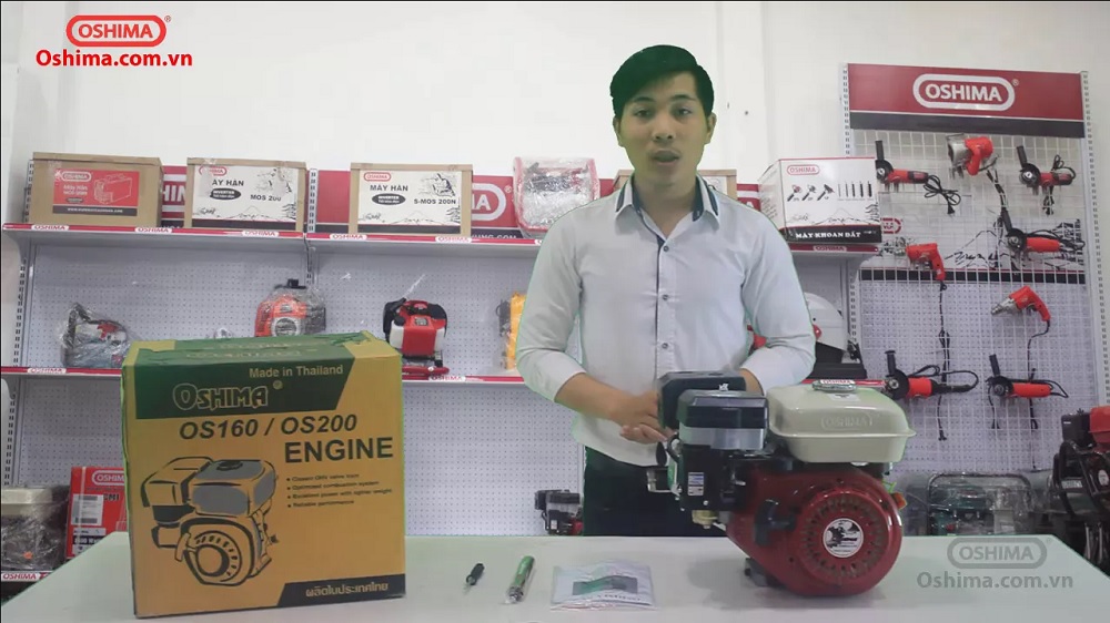 >Video Máy nổ OSHIMA New OS200-R 6.5HP