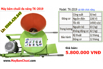 Máy băm thái chuối đa năng TK2019