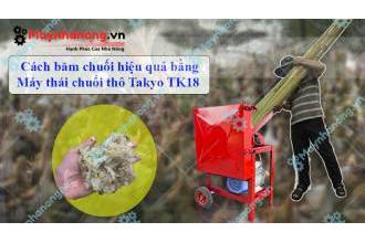 Cách điều chỉnh độ dày mỏng của cây chuối trên máy thái chuối Takyo TK18